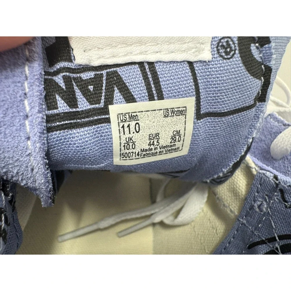 Vans Sk8 Hi Logo Mix‎ Lavender Lustr High Top Classic Skate Shoes Men 11